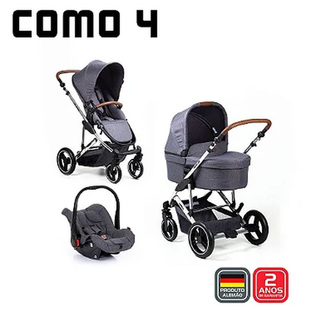 Travel System Trio Como 4 Asphalt Abc Design 935301497