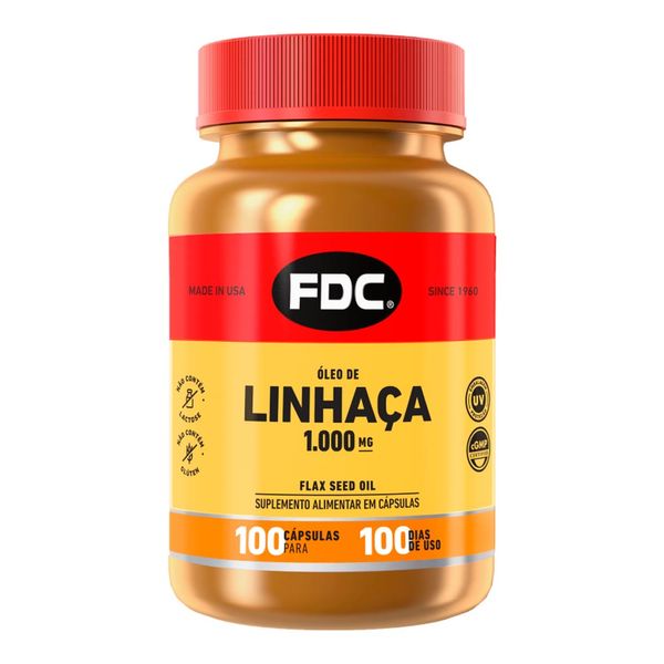 Óleo de Linhaça FDC 100 Cápsulas