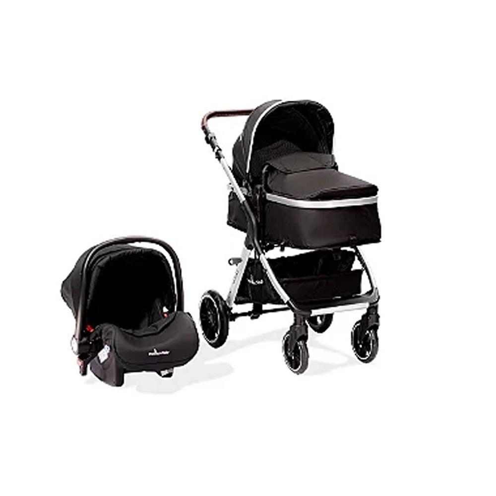 Carrinho e Bebê Conforto Ts Kansas Silver Preto + premium Baby 935301971
