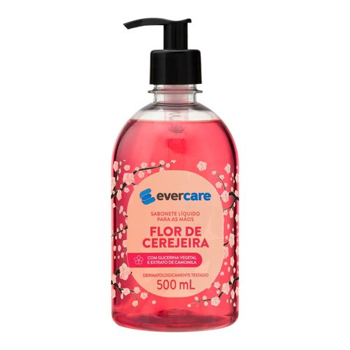 Sabonete Líquido Para Mãos Ever Care Flor De Cerejeira 500Ml