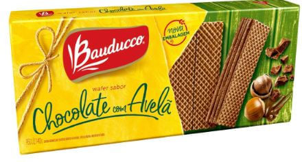Wafer sabor Chocolate com avelã 140g - Bauducco